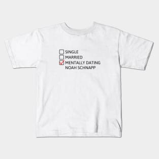 Mentally Dating Noah Schnapp (Black) - Stranger Things Kids T-Shirt